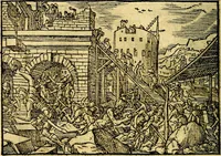 Picture 116 of 134 from Historiarvm memorabilivm ex Exodo, sequentibusq́ [] libris descriptio (1558), leaf 129