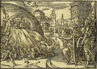 Picture 125 of 134 from Historiarvm memorabilivm ex Exodo, sequentibusq́ [] libris descriptio (1558), leaf 138