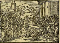 Picture 127 of 134 from Historiarvm memorabilivm ex Exodo, sequentibusq́ [] libris descriptio (1558), leaf 140