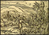 Picture 6 of 134 from Historiarvm memorabilivm ex Exodo, sequentibusq́ [] libris descriptio (1558), leaf 15