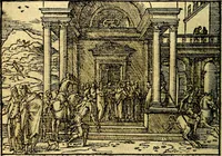 Picture 8 of 134 from Historiarvm memorabilivm ex Exodo, sequentibusq́ [] libris descriptio (1558), leaf 17