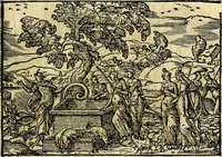 Picture 9 of 134 from Historiarvm memorabilivm ex Exodo, sequentibusq́ [] libris descriptio (1558), leaf 18