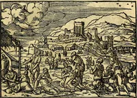 Picture 11 of 134 from Historiarvm memorabilivm ex Exodo, sequentibusq́ [] libris descriptio (1558), leaf 20