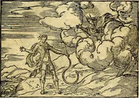 An illustration from Historiarvm memorabilivm ex Exodo, sequentibusq́ [] libris descriptio (1558)