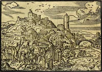 Picture 19 of 134 from Historiarvm memorabilivm ex Exodo, sequentibusq́ [] libris descriptio (1558), leaf 28