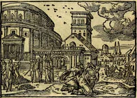 Picture 21 of 134 from Historiarvm memorabilivm ex Exodo, sequentibusq́ [] libris descriptio (1558), leaf 30