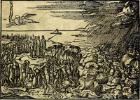 Picture 35 of 134 from Historiarvm memorabilivm ex Exodo, sequentibusq́ [] libris descriptio (1558), leaf 44