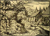 An illustration from Historiarvm memorabilivm ex Exodo, sequentibusq́ [] libris descriptio (1558)