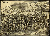 Picture 63 of 134 from Historiarvm memorabilivm ex Exodo, sequentibusq́ [] libris descriptio (1558), leaf 74