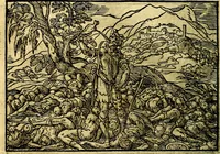 Picture 87 of 134 from Historiarvm memorabilivm ex Exodo, sequentibusq́ [] libris descriptio (1558), leaf 99