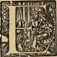 An illustration from Historias de idacio obispo : qve escrivio poco antes qve España se perdiese. De Isidoro, Obispo de Badajoz ... De Sebastiano, Obispo de Salamanca ... De Sampiro, Obispo de Astorga ... De Pelagio, Obispo de Ouiedo ... Nunca hasta agora impressas, con otras notas tocantes a estas historias, y reyes dellas. (1615)