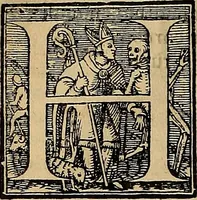 An illustration from Historias de idacio obispo : qve escrivio poco antes qve España se perdiese. De Isidoro, Obispo de Badajoz ... De Sebastiano, Obispo de Salamanca ... De Sampiro, Obispo de Astorga ... De Pelagio, Obispo de Ouiedo ... Nunca hasta agora impressas, con otras notas tocantes a estas historias, y reyes dellas. (1615)