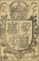 An illustration from Historias de idacio obispo : qve escrivio poco antes qve España se perdiese. De Isidoro, Obispo de Badajoz ... De Sebastiano, Obispo de Salamanca ... De Sampiro, Obispo de Astorga ... De Pelagio, Obispo de Ouiedo ... Nunca hasta agora impressas, con otras notas tocantes a estas historias, y reyes dellas. (1615)