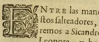 An illustration from Historia tragicomica de Don Henrique de Castro : encuyos estraños sucessos se veen, los varios y prodigiosos efectos, del amor, y de la guerra. ... (1617)