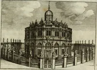 An illustration from Historica descriptio complectens vitam, ac res gestas beatissimi viri Gulielmi Wicami .. (1690)
