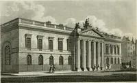 An illustration from A descriptive and historical account of various palaces and public buildings (English and foreign) : with biographical notices of their founders, and other eminent persons (1821)