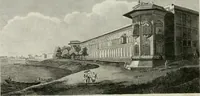 An illustration from A descriptive and historical account of various palaces and public buildings (English and foreign) : with biographical notices of their founders, and other eminent persons (1821)