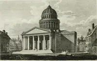 An illustration from A descriptive and historical account of various palaces and public buildings (English and foreign) : with biographical notices of their founders, and other eminent persons (1821)