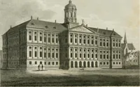 An illustration from A descriptive and historical account of various palaces and public buildings (English and foreign) : with biographical notices of their founders, and other eminent persons (1821)
