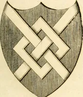 An illustration from Historical anecdotes of heraldry and chivalry : tending to shew the origin of many English and foreign coats of arms, circumstances and customs (1795)