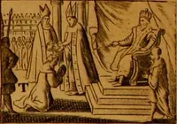 An illustration from Historical collections of private passages of state : weighty matters in law. Remarkable proceedings in five Parliaments. Beginning the sixteenth year of King James, anno 1618. And ending the fifth year of King Charls, anno 1629 (1682)