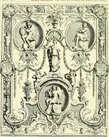 An illustration from An historical guide to French interiors, furniture, decoration, woodwork & allied arts during the last half of the seventeenth century, the whole of the eighteenth century, and the earlier part of the nineteenth (1903)