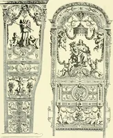 An illustration from An historical guide to French interiors, furniture, decoration, woodwork & allied arts during the last half of the seventeenth century, the whole of the eighteenth century, and the earlier part of the nineteenth (1903)