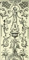 An illustration from An historical guide to French interiors, furniture, decoration, woodwork & allied arts during the last half of the seventeenth century, the whole of the eighteenth century, and the earlier part of the nineteenth (1903)