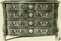 An illustration from An historical guide to French interiors, furniture, decoration, woodwork & allied arts during the last half of the seventeenth century, the whole of the eighteenth century, and the earlier part of the nineteenth (1903)