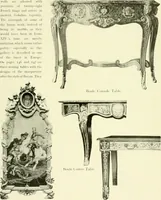 An illustration from An historical guide to French interiors, furniture, decoration, woodwork & allied arts during the last half of the seventeenth century, the whole of the eighteenth century, and the earlier part of the nineteenth (1903)