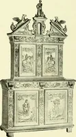 An illustration from An historical guide to French interiors, furniture, decoration, woodwork & allied arts during the last half of the seventeenth century, the whole of the eighteenth century, and the earlier part of the nineteenth (1903)