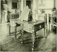 An illustration from An historical guide to French interiors, furniture, decoration, woodwork & allied arts during the last half of the seventeenth century, the whole of the eighteenth century, and the earlier part of the nineteenth (1903)
