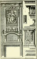 An illustration from An historical guide to French interiors, furniture, decoration, woodwork & allied arts during the last half of the seventeenth century, the whole of the eighteenth century, and the earlier part of the nineteenth (1903)