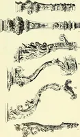 An illustration from An historical guide to French interiors, furniture, decoration, woodwork & allied arts during the last half of the seventeenth century, the whole of the eighteenth century, and the earlier part of the nineteenth (1903)