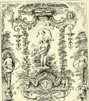 An illustration from An historical guide to French interiors, furniture, decoration, woodwork & allied arts during the last half of the seventeenth century, the whole of the eighteenth century, and the earlier part of the nineteenth (1903)