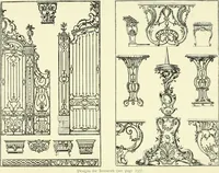 An illustration from An historical guide to French interiors, furniture, decoration, woodwork & allied arts during the last half of the seventeenth century, the whole of the eighteenth century, and the earlier part of the nineteenth (1903)