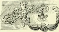 An illustration from An historical guide to French interiors, furniture, decoration, woodwork & allied arts during the last half of the seventeenth century, the whole of the eighteenth century, and the earlier part of the nineteenth (1903)