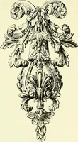 An illustration from An historical guide to French interiors, furniture, decoration, woodwork & allied arts during the last half of the seventeenth century, the whole of the eighteenth century, and the earlier part of the nineteenth (1903)