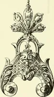 An illustration from An historical guide to French interiors, furniture, decoration, woodwork & allied arts during the last half of the seventeenth century, the whole of the eighteenth century, and the earlier part of the nineteenth (1903)