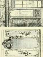 An illustration from An historical guide to French interiors, furniture, decoration, woodwork & allied arts during the last half of the seventeenth century, the whole of the eighteenth century, and the earlier part of the nineteenth (1903)