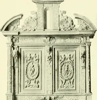 An illustration from An historical guide to French interiors, furniture, decoration, woodwork & allied arts during the last half of the seventeenth century, the whole of the eighteenth century, and the earlier part of the nineteenth (1903)