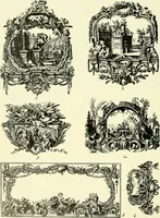 An illustration from An historical guide to French interiors, furniture, decoration, woodwork & allied arts during the last half of the seventeenth century, the whole of the eighteenth century, and the earlier part of the nineteenth (1903)