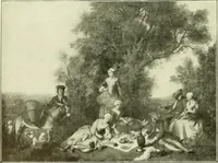An illustration from An historical guide to French interiors, furniture, decoration, woodwork & allied arts during the last half of the seventeenth century, the whole of the eighteenth century, and the earlier part of the nineteenth (1903)