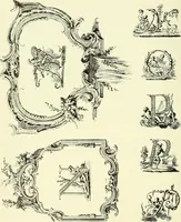 An illustration from An historical guide to French interiors, furniture, decoration, woodwork & allied arts during the last half of the seventeenth century, the whole of the eighteenth century, and the earlier part of the nineteenth (1903)