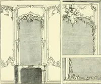 An illustration from An historical guide to French interiors, furniture, decoration, woodwork & allied arts during the last half of the seventeenth century, the whole of the eighteenth century, and the earlier part of the nineteenth (1903)