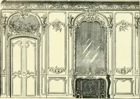 An illustration from An historical guide to French interiors, furniture, decoration, woodwork & allied arts during the last half of the seventeenth century, the whole of the eighteenth century, and the earlier part of the nineteenth (1903)