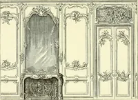 An illustration from An historical guide to French interiors, furniture, decoration, woodwork & allied arts during the last half of the seventeenth century, the whole of the eighteenth century, and the earlier part of the nineteenth (1903)
