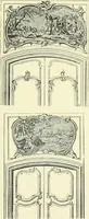 An illustration from An historical guide to French interiors, furniture, decoration, woodwork & allied arts during the last half of the seventeenth century, the whole of the eighteenth century, and the earlier part of the nineteenth (1903)