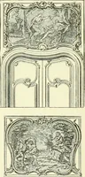 An illustration from An historical guide to French interiors, furniture, decoration, woodwork & allied arts during the last half of the seventeenth century, the whole of the eighteenth century, and the earlier part of the nineteenth (1903)