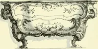An illustration from An historical guide to French interiors, furniture, decoration, woodwork & allied arts during the last half of the seventeenth century, the whole of the eighteenth century, and the earlier part of the nineteenth (1903)